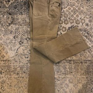 Khaki Corduroy Bootcut Pants